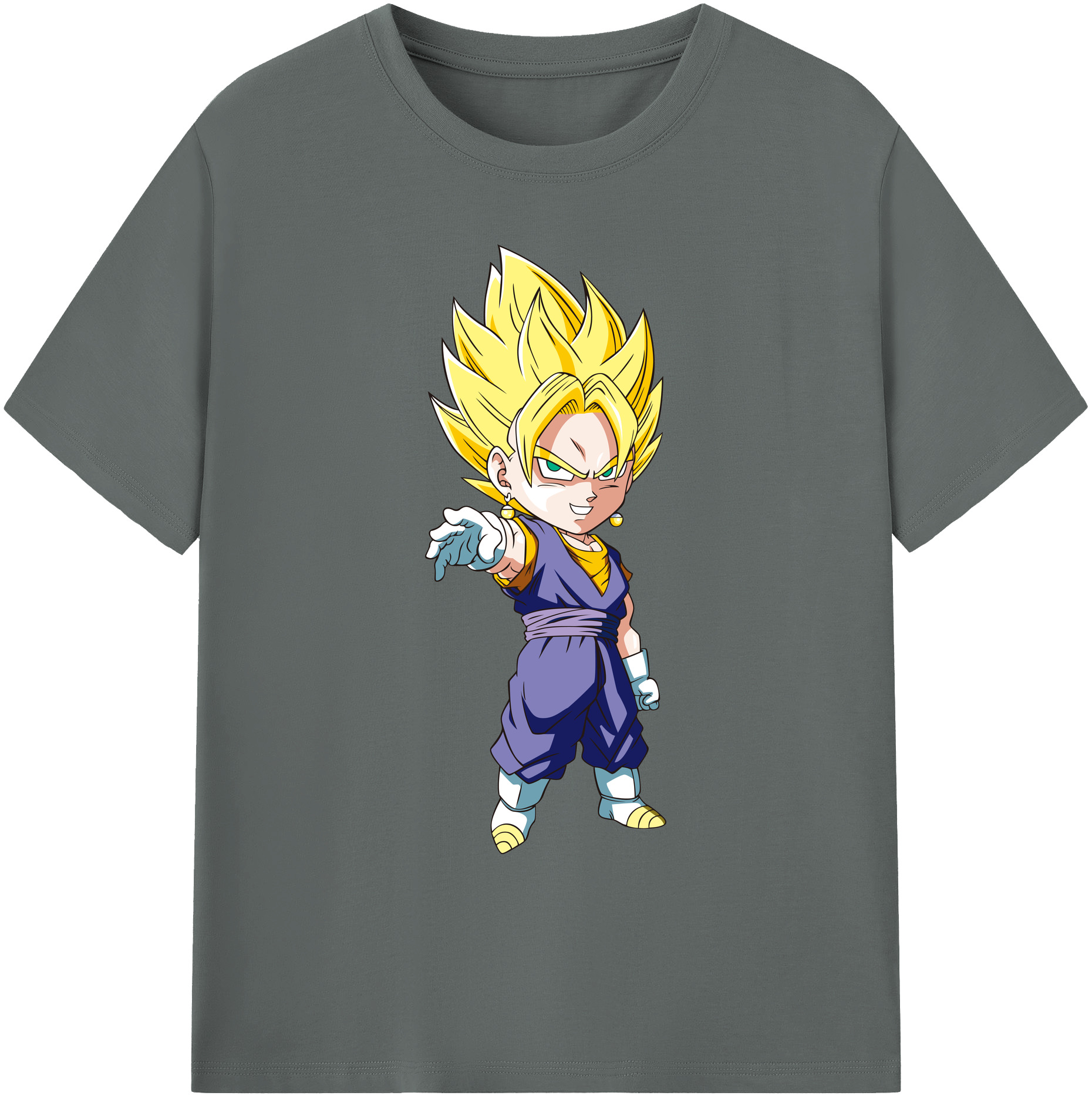 （画像用） ドラゴンボール ベジット DRAGON BALL Vegetto 綿100％ メンズ半袖Tシャツ｜肌触りやわらか＆通気性